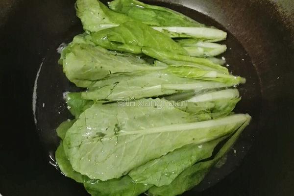 煎豆腐小白菜的做法图解3