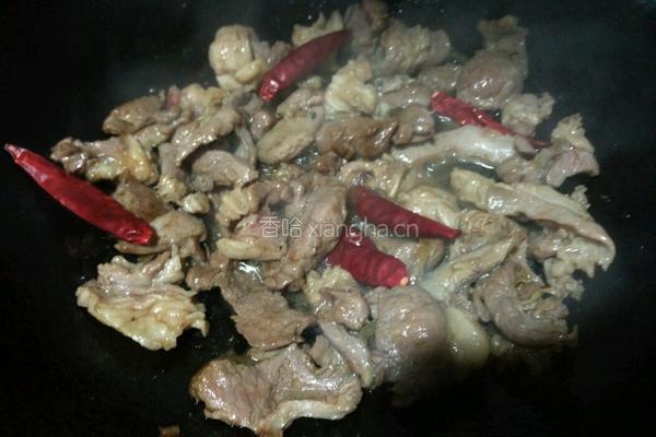 炒羊肉的做法图解3
