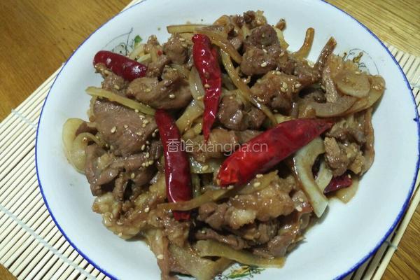 炒羊肉的做法图解6