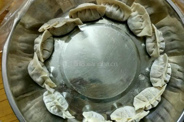 韭菜蒸饺的做法图解5