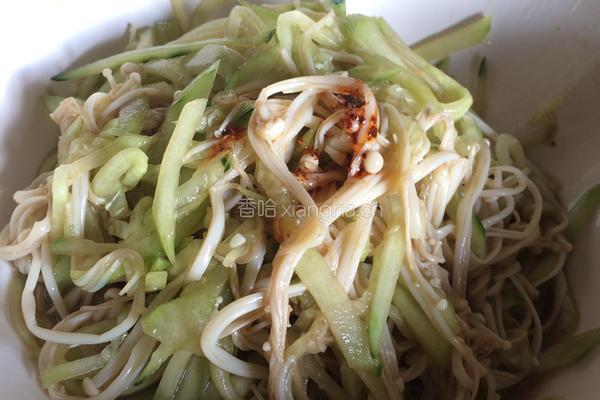 黄花拌金针菇的做法图解5