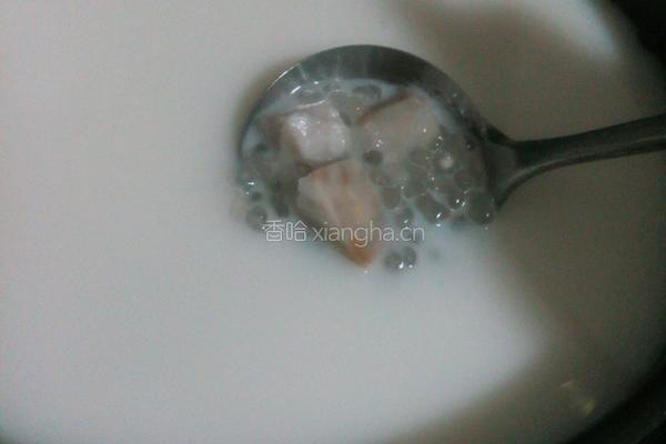 香芋椰奶西米露的做法图解5
