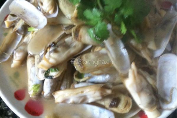 青炒海蛏子的做法图解5