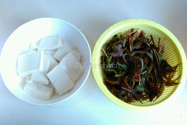 香椿拌豆腐的做法图解1