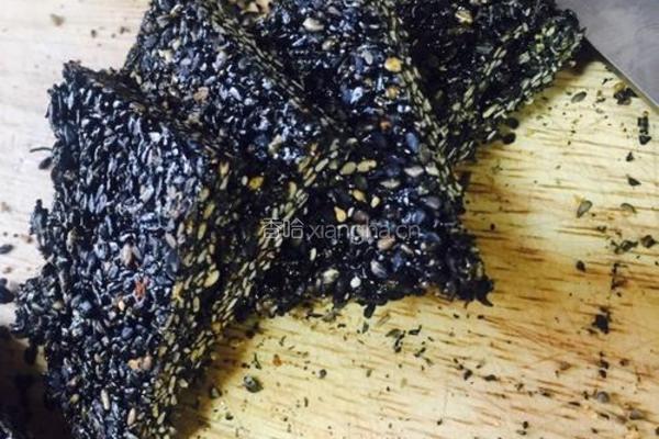 香脆黑芝麻糖的做法图解4