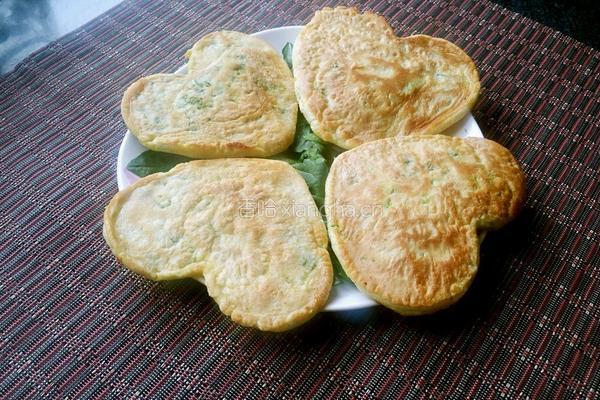 菠菜鸡蛋饼