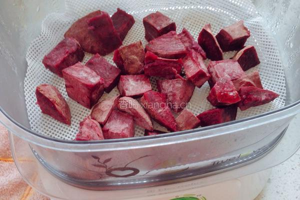 全麦紫薯小餐包的做法图解1
