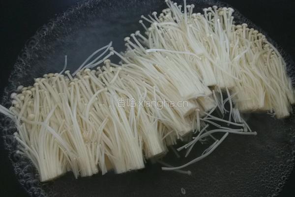 金针菇蒜蓉开背虾的做法图解3