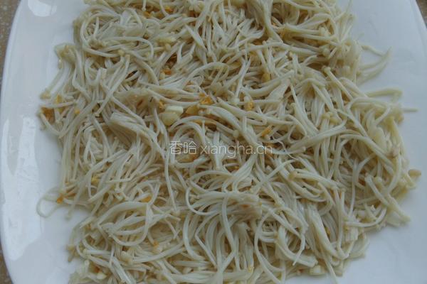 金针菇蒜蓉开背虾的做法图解9