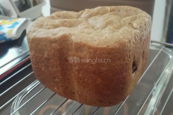 红糖十谷葡萄干全麦土司的做法图解4