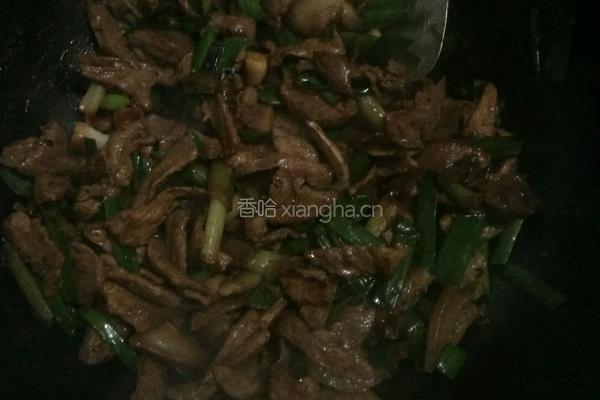 大蒜炒肉的做法图解10