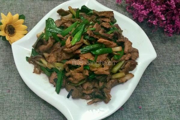 大蒜炒肉的做法图解11