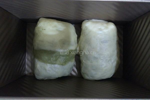 抹茶双色土司的做法图解5