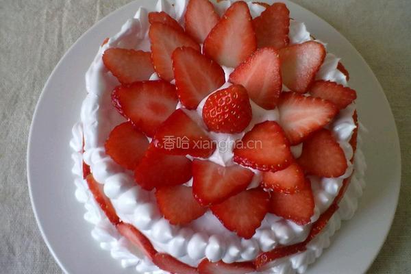 DIY草莓奶油蛋糕的做法图解8