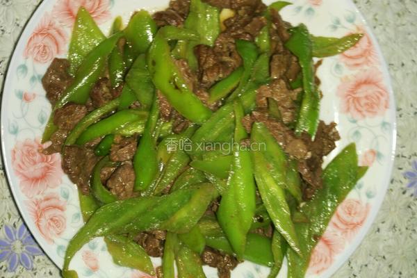 青椒炒牛肉的做法图解6