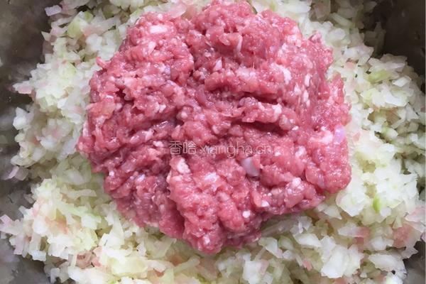 瓜皮猪肉馅儿水饺的做法图解3