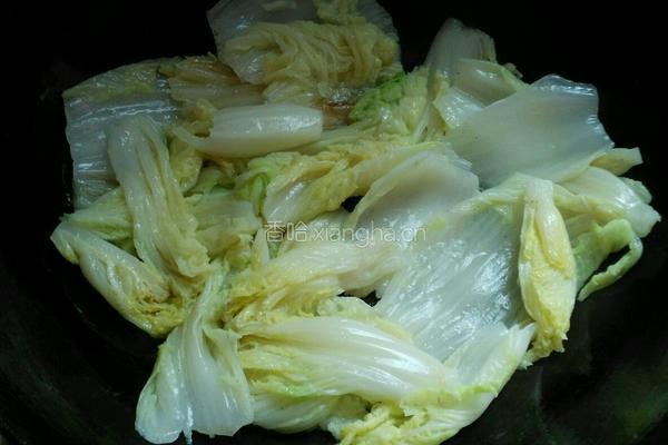 豉油捞白菜的做法图解4