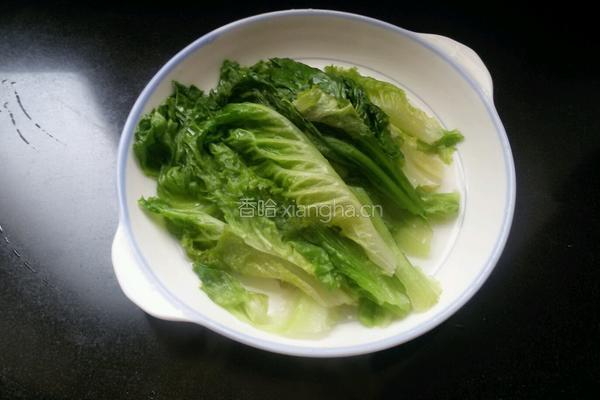 蚝油生菜的做法图解3