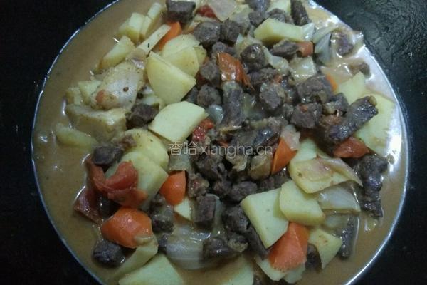 西红柿土豆炖牛腩的做法图解6