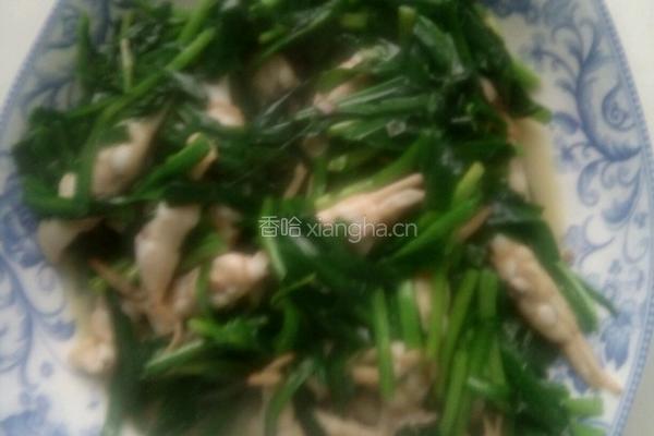 韭菜炒蛏子的做法图解4