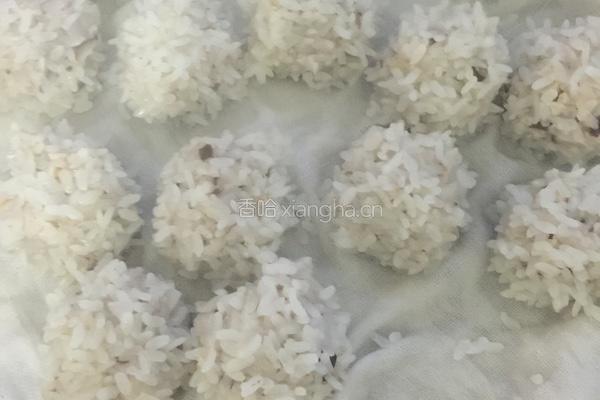 糯米香菇肉圆的做法图解6