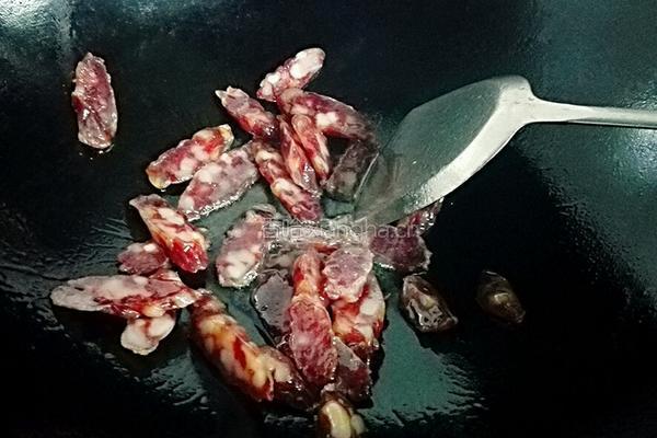 野笋炒腊肠的做法图解5