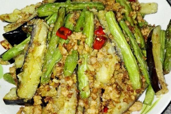 茄子炒豆角的做法图解8