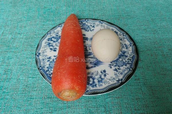 鸡蛋炒胡萝卜丁的做法图解1