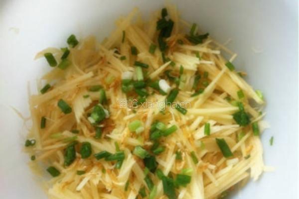 土豆丝饼的做法图解2
