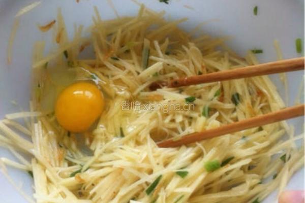 土豆丝饼的做法图解4