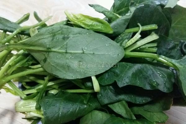 菠菜拌花生米的做法图解4