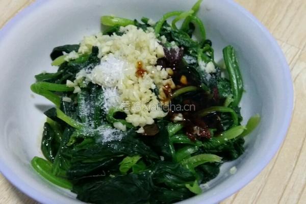 菠菜拌花生米的做法图解8