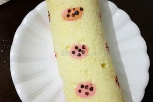 手绘草莓蛋糕卷的做法图解17