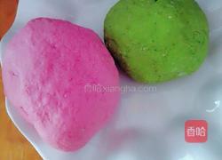 彩色蔬菜玫瑰花🌹馒头的做法图解3