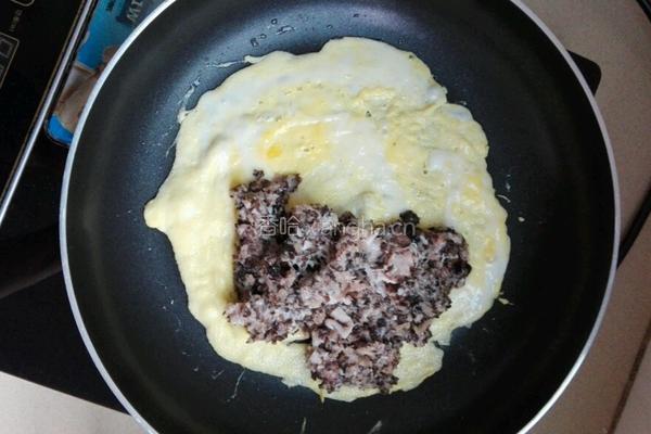 海苔鸡蛋肉圈的做法图解3