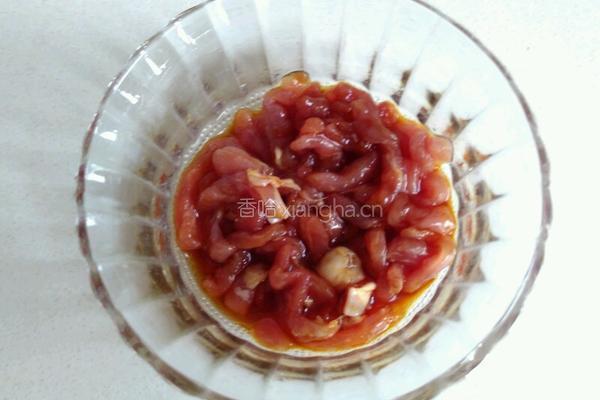 豆角肉丝焖面的做法图解2