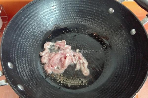肉丝炒蒜苔的做法图解6