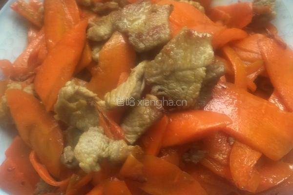 红萝卜炒肉片的做法图解6