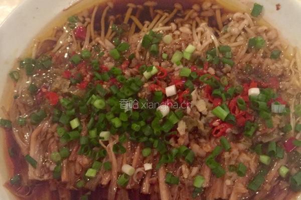 剁椒金针菇的做法图解7