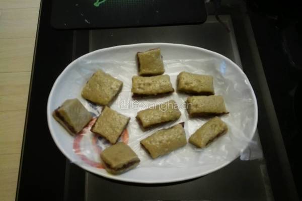 面包机自制红豆沙青团的做法图解12