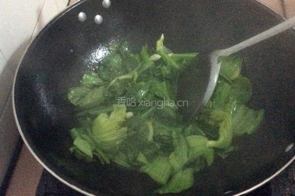 蒜蓉炒芥菜的做法图解3