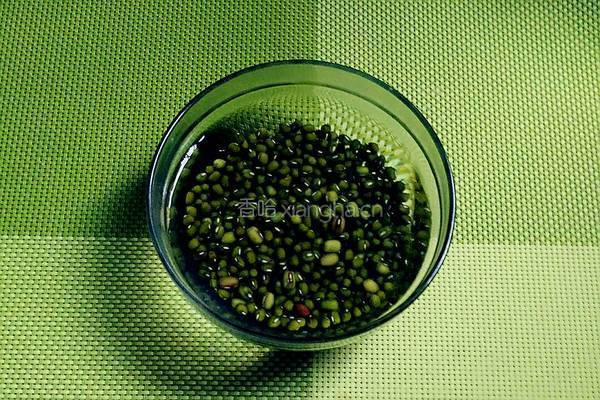 绿豆豆浆的做法图解1