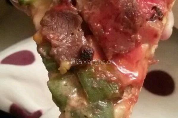 双拼牛肉奶酪芝士披萨的做法图解17