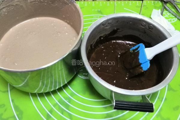 巧克力芝士蛋糕8寸方模的做法图解11