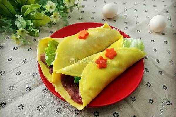 培根鸡蛋饼的做法图解12