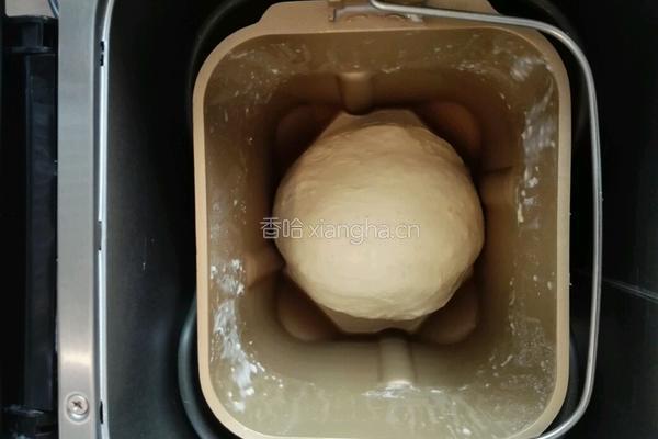 (冷藏汤种)椰香炫彩蜜豆土司的做法图解4