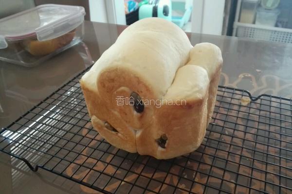 (冷藏汤种)椰香炫彩蜜豆土司的做法图解9