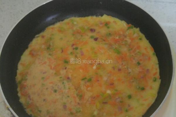 蔬菜鸡蛋饼的做法图解8