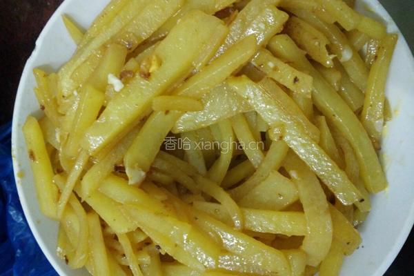 咸蛋黄土豆条的做法图解6