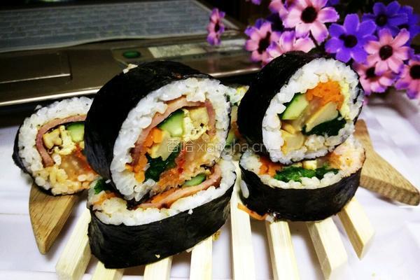韩式紫菜包饭的做法图解18